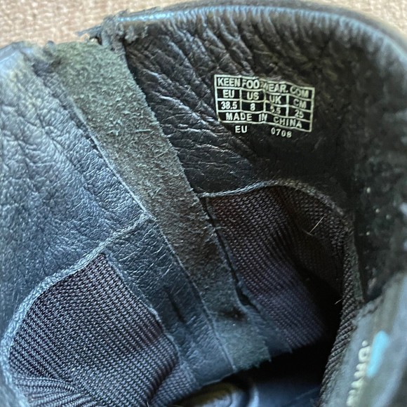 keen dry waterproof boots black leather suede moccasin boots women’s 8 - Picture 5 of 9